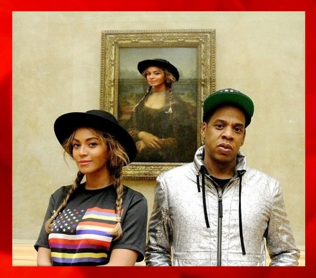 Bey and Jay at the Louvre
