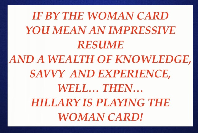 WOMAN Card